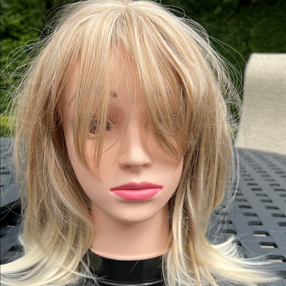 NWT Blonde with bangs Layered Wig for Women no box as pictured